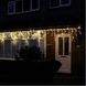 Новорічна гірлянда бахрома 23,5 м 500 LED (Теплий білий з холодним білим спалахом) - 5