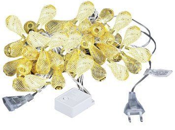 Новогодняя гирлянда 30 LED, Длина 7 М, Белый теплый свет