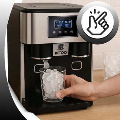 Льодогенератор 3 в 1 Диспенсер для води Yoer crusher 380 Вт 18 кг/24 год