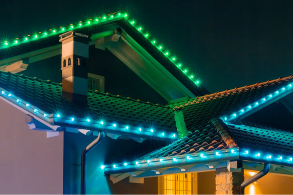 Girlanda Twinkly C9 Lights 40 RGB LED, зелений кабель, 12 м, IP44