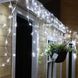 Новогодняя гирлянда Бахрома 300 LED, Белый холодный свет 13 M + Пульт - 4