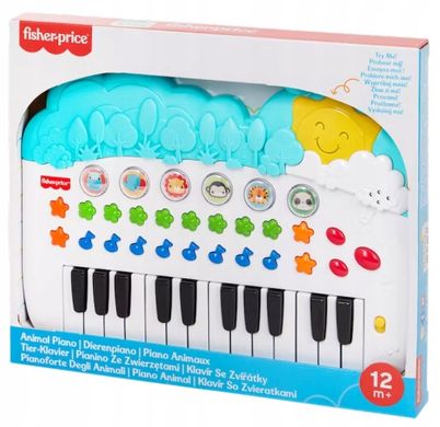 Пианино Fisher-Price для детей с изображением животных