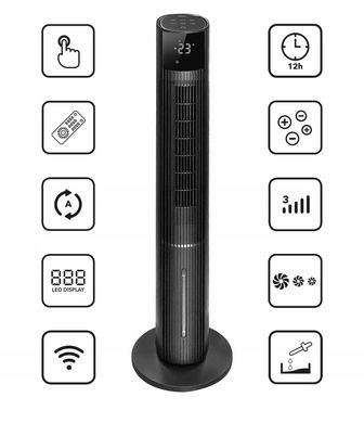 Водяной кондиционер Nexo с воздушным охлаждением, колонный вентилятор 6в1 XXL Ионизация + WiFi