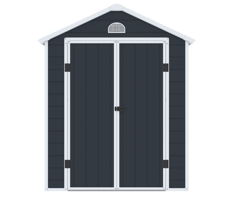 Пластиковый сарай для инструмента Bergen 1,9 x 3,7 м CoverTech антрацит