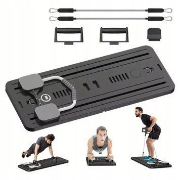 Складний Pilates Reformer &ndash; багатофункціональна дошка для пілатесу з еспандерами