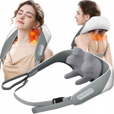 Массажер для шеи и спины Shiatsu с подогревом &ndash; элегантный воротник для расслабления и здоровья