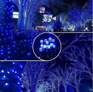 Новогодняя гирлянда 23 м 300 LED (Синий цвет)