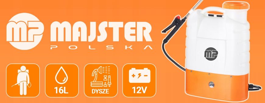 Акумуляторний рюкзак-обприскувач Garden 16л Majster MP 0350