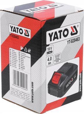 Акумулятор Yato 18V Li-ion 4.0Ah для інструменту