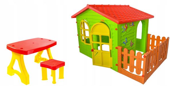 Детский игровой домик Mochtoys столик тераса табурет