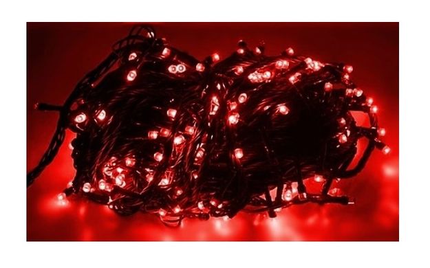 Новорічна гірлянда 600 LED 51,2 м червоне світло