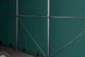 Гаражный павильон 6х12м - высота боковых стен 2,7м с воротами 4,1х2,9м, ПВХ 850, темно-зеленый, установка - бетон - 7