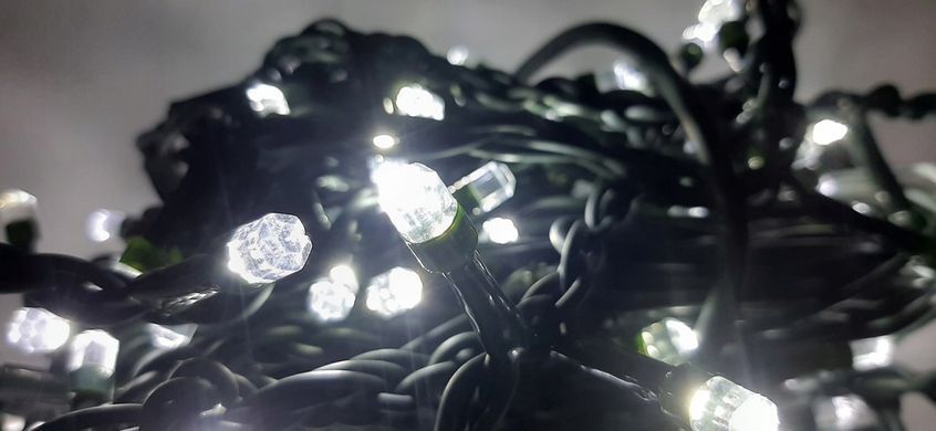 Уличная светодиодная гирлянда белые 6,9 м 120 LED