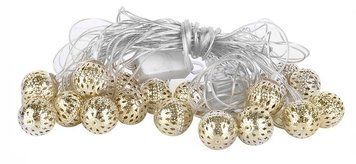 Новогодняя гирлянда 30 LED, Белый теплый свет, 5,8 м
