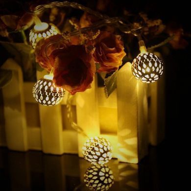 Новогодняя гирлянда 30 LED, Белый теплый свет, 5,8 м