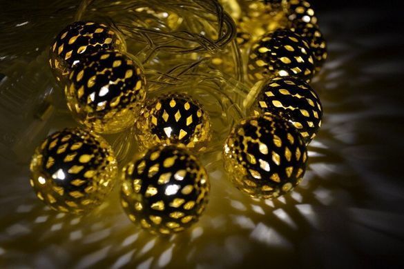 Новогодняя гирлянда 30 LED, Белый теплый свет, 5,8 м