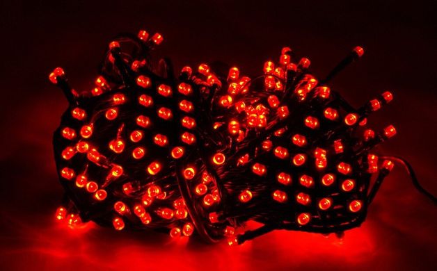 Новогодняя гирлянда 200 LED, Длина 16m, Красный свет