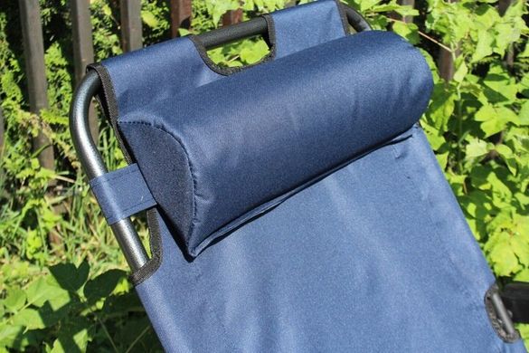 Шезлонг лежак для отдыха темно-синий Zero Gravity