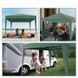 Садовый павильон Holla Garden 3&times;3 м с 4 стенками, закрывающийся, зеленый