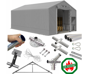 Палатка для хранения 4x8 [2,5 м] Industrial DAS