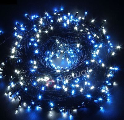 Новогодняя гирлянда 1000 LED, Длина 67m, Белый холодный свет,Кабель 2,2 мм