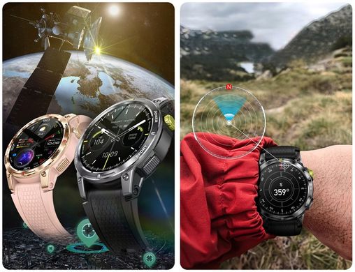 JG Smart JGR Active Pro GPS Smartwatch Жіночий розумний годинник золотистий