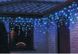 Новогодняя гирлянда бахрома 12 м 300 LED (Холодный белый с синей вспышкой) - 10