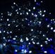 Новогодняя гирлянда бахрома 12 м 300 LED (Холодный белый с синей вспышкой) - 14
