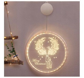 Витраж LED 3D Олень