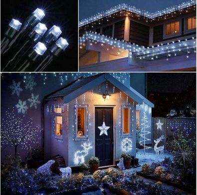 Новорічна гірлянда 54 м 700 LED (Холодний білий колір)