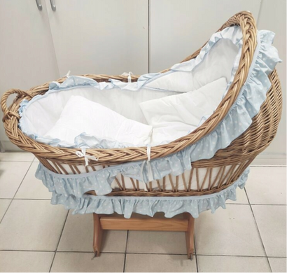 Люлька-кошик Мойсея з плетеним капюшоном Carina Natural My Sweet Baby