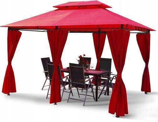 Садовий павільйон 3&times;4 м Swing & Harmonie MINZO з LED підсвіткою та стінками
