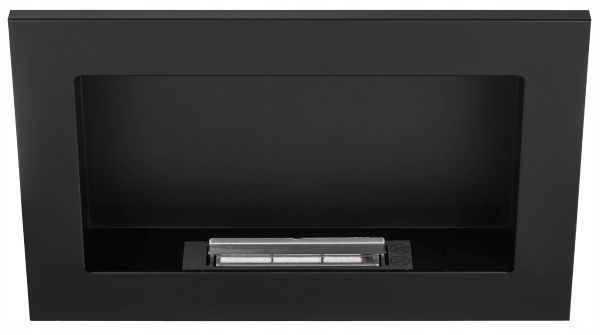 Матовий чорний біокамін 65x40 см, сертифікований T&uuml;V, із серії Nice-House