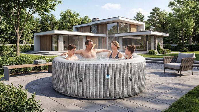 Надувне SPA джакузі на 6 осіб &mdash; садове джакузі з гідромасажем та підігрівом