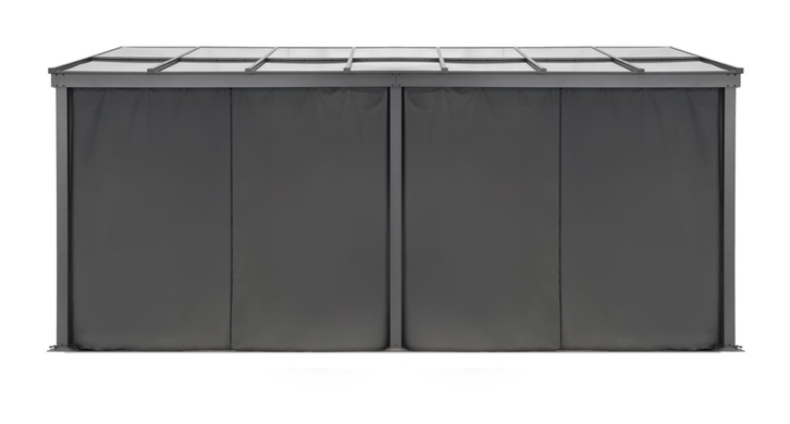 Алюминиевая крыша для террасы 4 x 6 м Premium антрацит