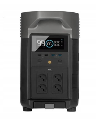 Источник бесперебойного питания EcoFlow 1ECO3600 + двухтопливный генератор, Черный