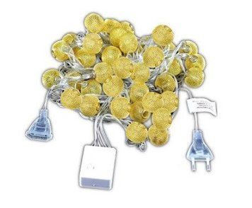 Новогодняя гирлянда 30 LED, Длина 7 М, Белый теплый свет