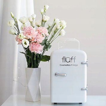Косметический холодильник Fluff белый