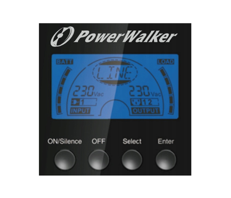 Джерело безперебійного живлення Powerwalker VFI 1000 TGS 1000 VA 900,000 Wat W, Черный
