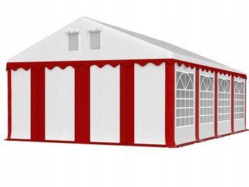 Палатка для мероприятий 4&times;8 м PVC Standard огнестойкая красно-белая