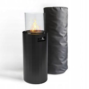 Газовий камін-обігрівач Bino Black + чохол Planika