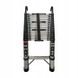 Лестница DayPlus 4,4 м сталь до 150 кг с крючками, Серебристый