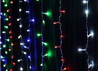 Гирлянда штора 3x3 м 300 LED желтый, зеленый, синий, красный