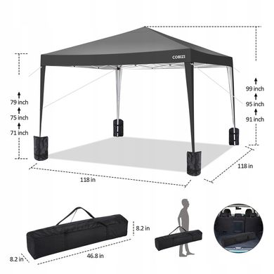 Коммерческая экспресс-палатка Garden Pavilion 3x3 м