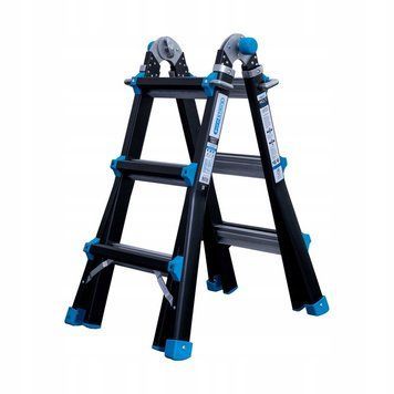 EuroScaffold Eurostairs 4x3 перекладины алюминиевая телескопическая лестница PRO