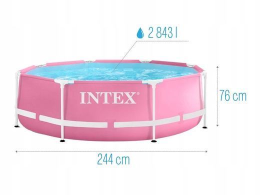 Садовый каркасный бассейн 244x76 см Intex
