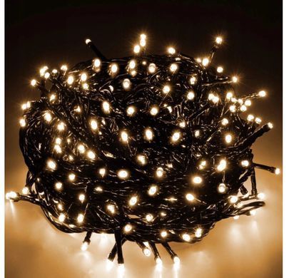 Гирлянда 1000 LED 52.5 м Белый теплый 8 режимов