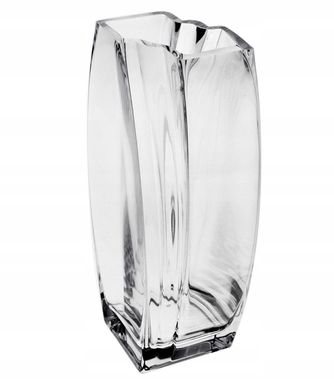 Ваза декоративна скляна 32см с гравіруванням