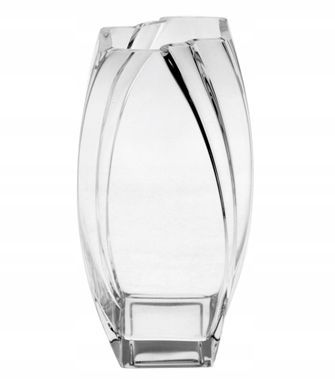 Ваза декоративна скляна 32см с гравіруванням