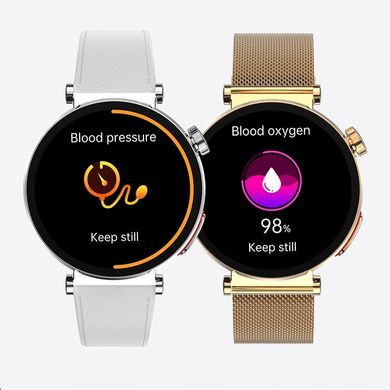 JG Smart Women's Smartwatch Blood Sugar Measurement ECG Calls Menu PL JS490 gold